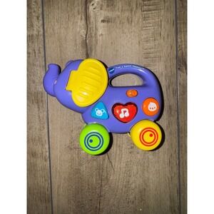 VTech‎ Push & Explore Elephant Toddler Toy Lights Music Sounds Learning WORKS